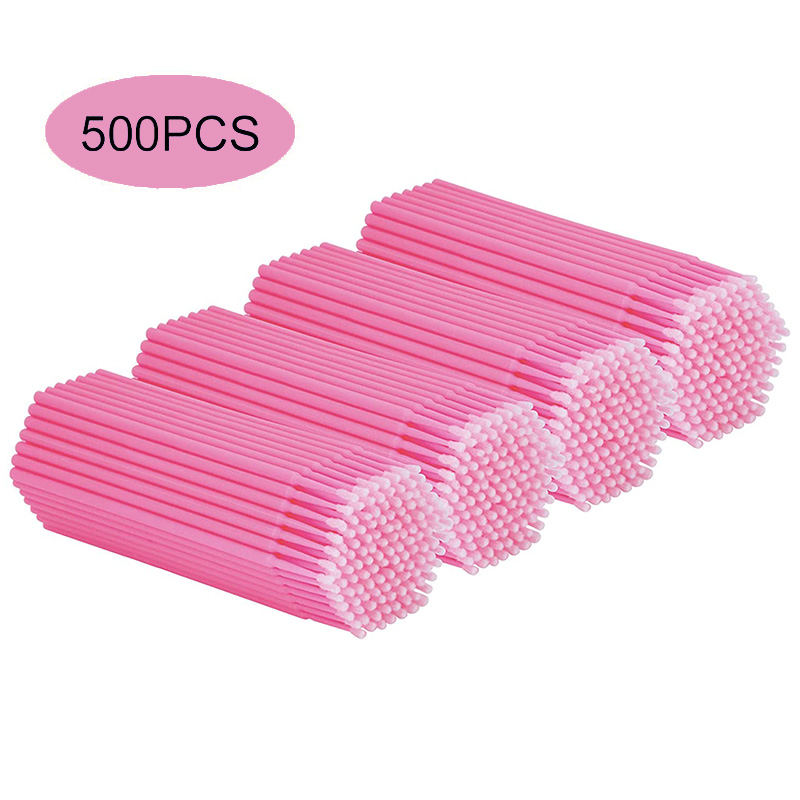 Brow Lamination Kit - 500pcs/lot Eyelash Extension Cleaning Swabs Lash