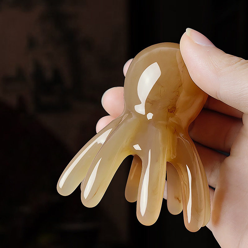 Wellness Spa And Massage - 2Pcs Resin Octopus Comb Scalp Meridian