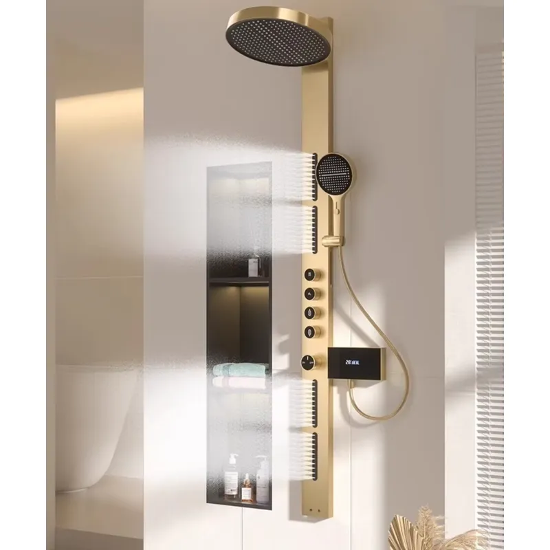 Spa & Wellness Center Hotel Solverde - Brass Rainfall Shower Panel Set Digital