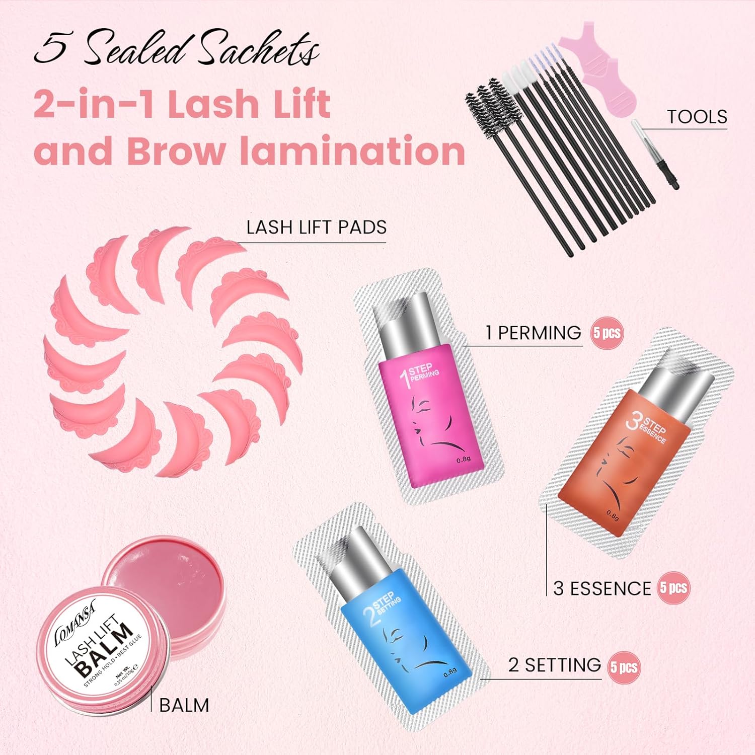 Lomansa Lash Lift Kit Eyelash  - Brow Lamination Kit review and price