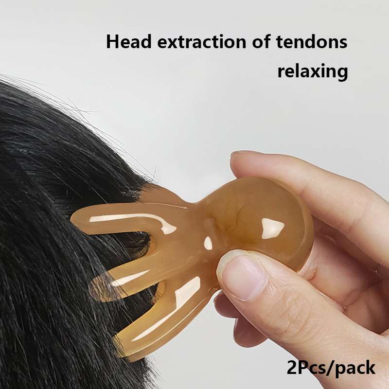 2Pcs Resin Octopus Comb Scalp  - Wellness Spa And Massage review and price